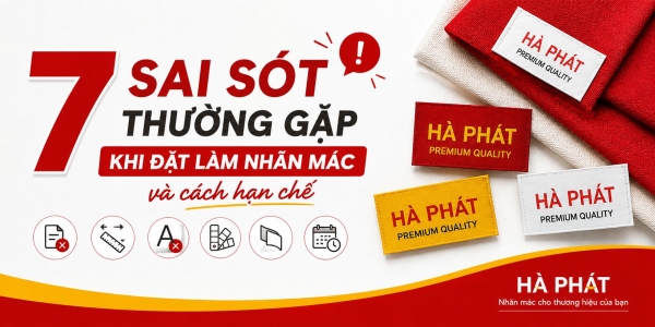 7 Sai sót thường gặp khi đặt làm nhãn mác và cách hạn chế.